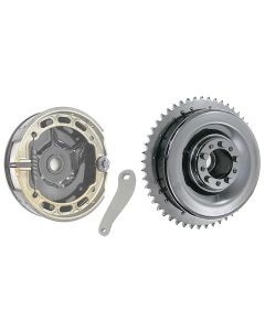 Complete REAR BRAKE - BACKING PLATE & DRUM 1937 - 1957 Big Twins