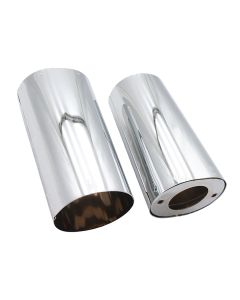 GLIDE FORK SLIDER COVERS - Chrome