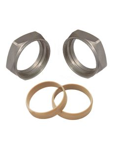 2" Hex NUTS with PEEK SEAL RINGS for 3 Bolt Manifolds 1930 - 1948 VL UL Knuckle WLD