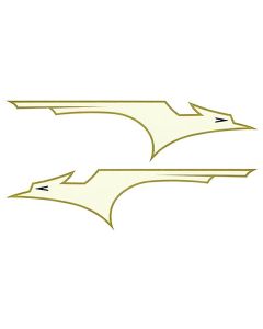 "Bird" DECALS for 1933 Gas Tanks (CREAM)