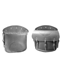 1937 style LEATHER SADDLEBAGS (USA-Black)