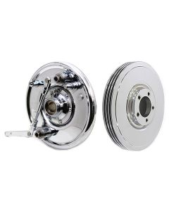 Springer "Dual Cam" FRONT BRAKE & FINNED DRUM (Chrome)