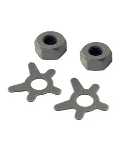 NUTS & LOCK PLATES for Brake Cross Shaft 1930 - 1957 Big Twins