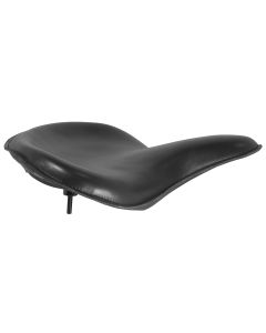 Black Leather SOLO SEAT "Thin" style for Harley 1940 - 1954 style