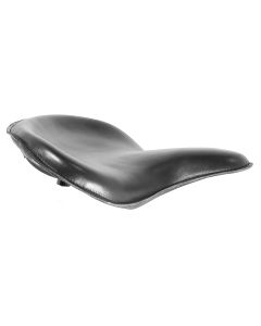 Black Leather SOLO SEAT "Thin" style for Harley 1940 - 1954 style