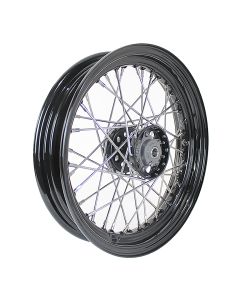 16 inch BLACK Star Hub WHEEL (Stainless Spokes)