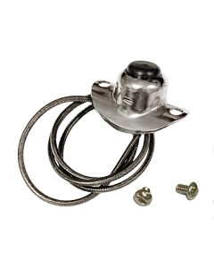 Short HORN BUTTON SWITCH with ONE WIRE (Nickel)