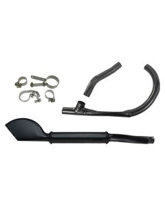 EXHAUST SYSTEM w/ Fishtail Muffler for 1937 - 1952 45 Solo Civilian (Raw)