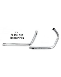 CHROME DRAG PIPES for 1937 - 1948 UL Models