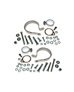 MUFFLER-EXHAUST CLAMP SET for Dual Exhaust 1970 - 1984 Shovel