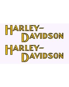"Small H-D" DECALS for 1933 Gas Tanks (GOLD)