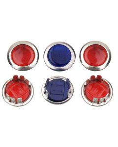 RED & BLUE LENS for 1962 - 1967 Dash Cover