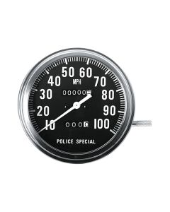 SPEEDOMETER 100 mph POLICE SPECIAL