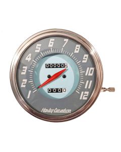 SPEEDOMETER 1953 - 1961 style with 1 - 12 numerals (OEM - BLUE/GRAY)