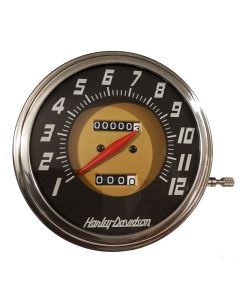 SPEEDOMETER 1953 - 1961 style with 1 - 12 numerals (OEM - DARK GRAY)