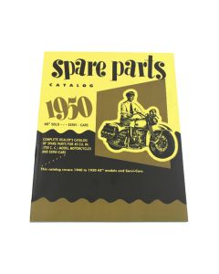 SPARE PARTS CATALOG for Harley 1940 - 1950 45 Solo & Servi-Car