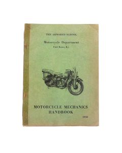 WW2 Fort Knox MOTORCYCLE SCHOOL HANDBOOK WLA & XA