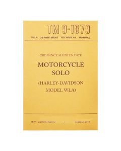 TM9-1879 Military 1944 WLA TECH MANUAL for 45 Motor & Transmission