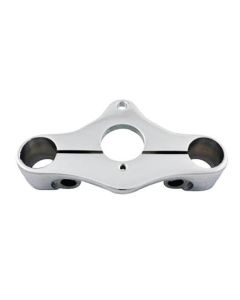 Special 3° TRIPLE CLAMP for Extended Springers (Chrome)