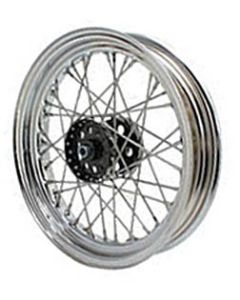 16" 1967 - 1972 Shovel WHEELS with BLACK HUB & CHROME RIM