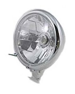 "Bates" HEAD LIGHT - CLEAR Diamond Cut Faceted Lens