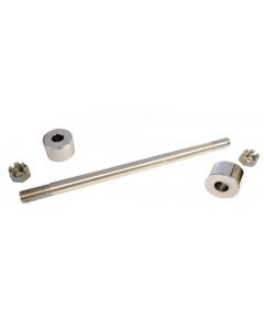 WR Special 7/16" dia FRONT AXLE with SPACERS & NUTS