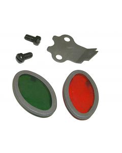 CAT-EYES with Green & Red Lens 1939 - 1946 Dash Cover (Parkerized)