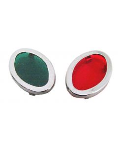 CAT-EYES with Green & Red Lens 1939 - 1946 Dash Cover (Chrome)
